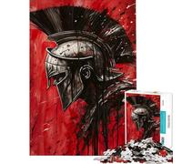 Puzzle de 1000 pièces pour Adolescents Guerrier Spartiate Jeu éducatif de 1000 pièces Défi Difficile Jeu Amusant et Stimulant pour Toute la Famille (38x52cm)