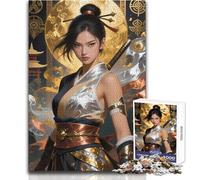 Puzzle de 1000 pièces pour Adolescents, guerrière avec épée, Jeu éducatif Impossible à Apprendre, Cadeau d'anniversaire (Taille 50x75cm)