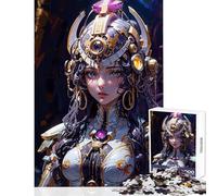 Puzzle de 1000 pièces pour Adolescents Guerrière Reine des Joyaux Jeu Impossible pour améliorer la mémoire décoration intérieure Cadeau d'anniversaire ou de Voyage (50x75cm)