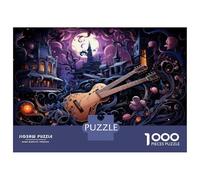 Puzzle De 1000 Pièces pour Adolescents Guitar Fantasy Art Print Puzzle pour Adultes Jeux Relaxants Découpe De Précision Difficile Et Stimulant 52x38cm/1000pcs