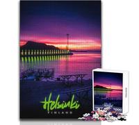Puzzle de 1000 pièces pour Adolescents, Helsinki, FinlandeJeu Pratique d'analyse et de logiqueCadeau idéal pour Un anniversaireDimensions 38x26cm.