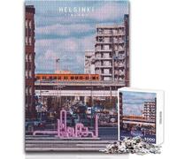 Puzzle de 1000 pièces pour Adolescents, HelsinkiUn Jeu de défi Unique, Amusant et Original, idéal comme Cadeau d'anniversaireDimensions 38x26cm.