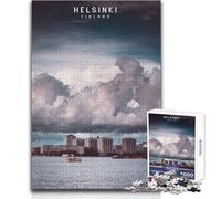 Puzzle de 1000 pièces pour Adolescents, HelsinkiUn Jeu de défi Unique, Amusant et Original, idéal comme Cadeau d'anniversaireDimensions 38x26cm.