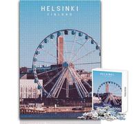Puzzle de 1000 pièces pour Adolescents, HelsinkiUn Jeu Unique et Stimulant, Un Cadeau Amusant et Original pour Un anniversaireDimensions 50x75cm.