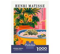 Puzzle De 1000 Pièces pour Adolescents Henri Matisse Style Hedgehog Bath Puzzle Jeux De Famille Décoration Murale Cadeaux Uniques pour Anniversaire Et Noël 70x50cm/1000pcs