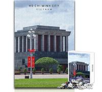 Puzzle de 1000 pièces pour Adolescents, Ho Chi Minh-Ville, Jeu éducatif Familial pour s'amuser en Famille, Dimensions 50x75cm