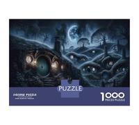 Puzzle De 1000 Pièces pour Adolescents Hobbit Hole Night Scene Puzzles pour Adultes, Jeu Familial Difficile, Défi Idéal comme Cadeau 52x38cm/1000pcs