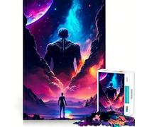Puzzle de 1000 pièces pour Adolescents Homme céleste Illustration soignée Jeu de logique Loisirs Cadeau d'anniversaire Artistique (38x26cm)