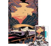 Puzzle de 1000 pièces pour Adolescents Honda NSX R Art Japonais Jeu éducatif défi Cadeau d'anniversaire décoration Murale (Taille 38x52cm)