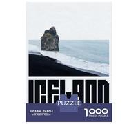 Puzzle De 1000 Pièces pour Adolescents Iceland Black Sand Beach Puzzle pour Adultes Jeu Manuel Défi Difficile Est Idéal comme Cadeau 70x50cm/1000pcs