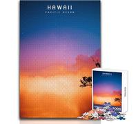 Puzzle de 1000 pièces pour Adolescents, idéal pour des soirées Jeux et Divertissement en Famille à HawaïThème Analyse et logiqueCadeau d'anniversaireDimensions 50x75cm.