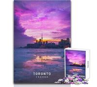 Puzzle de 1000 pièces pour Adolescents - Idéal pour Les soirées Jeux et Divertissement en Famille à Toronto - Analyse et logique - Idée Cadeau - Dimensions:38x52cm