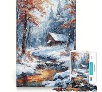 Puzzle de 1000 pièces pour Adolescents,idéal pour Une Escapade en cabane Découpe précise,Jeu Artistique Amusant et Relaxant,Cadeau d'anniversaire Original (38x26cm)