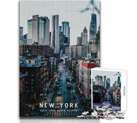 Puzzle de 1000 pièces pour Adolescents - Idée Cadeau pour Une soirée Jeux et Divertissement en Famille à New York - Analyse et logique - Dimensions:50x75cm