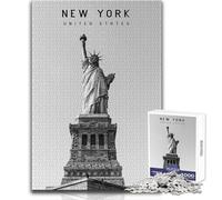 Puzzle de 1000 pièces pour Adolescents - Idée Cadeau pour Une soirée Jeux et Divertissement en Famille à New York - Analyse et logique - Dimensions:50x75cm