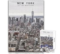 Puzzle de 1000 pièces pour Adolescents - Idée Cadeau pour Une soirée Jeux et Divertissement en Famille à New York - Analyse et logique - Dimensions:50x75cm