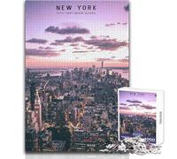 Puzzle de 1000 pièces pour Adolescents - Idée Cadeau pour Une soirée Jeux et Divertissement en Famille à New York - Analyse et logique - Dimensions:50x75cm
