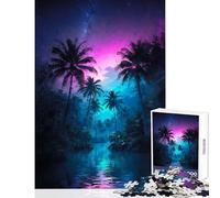 Puzzle de 1000 pièces pour Adolescents Île du Coucher de Soleil Sérénade Jeu éducatif Idée Cadeau d'anniversaire Collection d'artistes Beaux-Arts Format 38x26cm