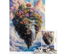Puzzle de 1000 pièces pour Adolescents Île Flottante et Cascade Jeu éducatif Casse-tête Collection d'artistes Beaux-Arts Format 50x75cm