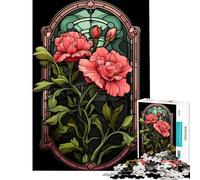 Puzzle de 1000 pièces pour Adolescents Œillet en vitrail Activités ludiques à la Maison Décoration Parfaite Jeu de réflexion Convient aux 14 Ans et Plus 38x52cm