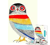 Puzzle de 1000 pièces pour Adolescents Illustration de Hibou stylisée et colorée idéal pour Un Anniversaire ou Noël Jeu éducatif Difficile (38x26cm) à partir de 14 Ans
