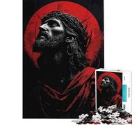 Puzzle de 1000 pièces pour Adolescents Illustration de Jésus-Christ Jeu éducatif et Stimulant Jouet Familial Amusant et Original Cadeau d'anniversaire (Taille 50x75cm)