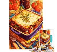 Puzzle de 1000 pièces pour Adolescents Illustration de Nature Morte de hachis parmentier Jeu Relaxant Jouet addictif pour cultiver la Patience œuvre d'art Cadeau décoration Murale (Taille 38x52cm)