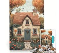 Puzzle de 1000 pièces pour Adolescents, Illustrations de Chalet de rêve, Jeu Manuel, Analyse et logique, idéal pour la décoration de Bureau 38x26cm