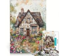 Puzzle de 1000 pièces pour Adolescents, Illustrations de Chalet de rêve, Jeu Manuel, Analyse et logique, idéal pour la décoration de Bureau 38x52cm