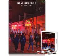 Puzzle de 1000 pièces pour Adolescents, inspiré de la Nouvelle-Orléans Un Jeu Unique et Amusant, idéal pour décorer Un Mur Dimensions:38x52cm