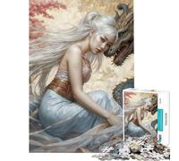 Puzzle de 1000 pièces pour Adolescents inspiré des Contes Japonais Stimulant cérébral défi Difficile Jeu Familial adapté aux 14 Ans et Plus (50x75cm)