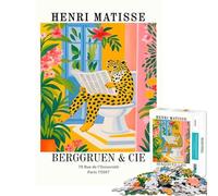 Puzzle de 1000 pièces pour Adolescents inspiré d'Henri Matisse et Berggruen avec Une Affiche et des activités Amusantes à la Maison Un Jeu Pratique et Stimulant pour Les 14 Ans et Plus (50x75cm)