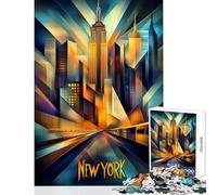 Puzzle de 1000 pièces pour Adolescents inspiré du cubisme Dynamique de New York Jeu éducatif et ludique Collection d'artistes Format 38x52cm