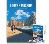 Puzzle de 1000 pièces pour Adolescents, inspiré du musée du Louvre à Paris Jeu Stimulant, décoration Murale, pour Un échange de Cadeaux Dimensions 38x26cm