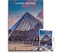 Puzzle de 1000 pièces pour Adolescents, inspiré du musée du Louvre, idéal pour des soirées Jeux en Famille ou comme décoration Murale Dimensions 38x52cm