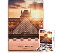 Puzzle de 1000 pièces pour Adolescents, inspiré du musée du Louvre, Jeu éducatif, Cadeau d'anniversaire ou Cadeau de Père Noël Secret Dimensions 38x26cm