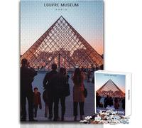 Puzzle de 1000 pièces pour Adolescents, inspiré du musée du Louvre, Jeu Stimulant, Jouet, décoration, pour Un Père Noël Secret, Dimensions 38x26cm