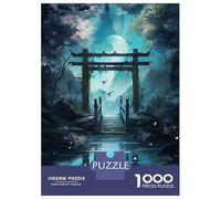 Puzzle De 1000 Pièces pour Adolescents Japanese Fantasy Gate Puzzles pour Adultes Découpe De Précision Stimule Le Cerveau Jeu Amusant Et Stimulant pour Toute La Famille 52x38cm/1000pcs