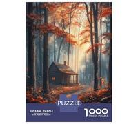 Puzzle De 1000 Pièces pour Adolescents Japanese Sakura Temple Puzzles pour Adultes - Jeux De Détente, D'analyse Et De Logique - Cadeaux De Noël Et d'anniversaire 38x26cm/1000pcs