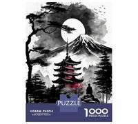 Puzzle De 1000 Pièces pour Adolescents Japanese Temple 6 Puzzles pour Adultes Jeu Familial Amusant Et Humoristique, Idéal comme Cadeau 38x26cm/1000pcs