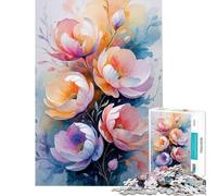 Puzzle de 1000 pièces pour Adolescents Jardin Aquarelle Jeux relaxants Jouet addictif pour cultiver la Patience Défi Stimulant (Dimensions 38x26cm)