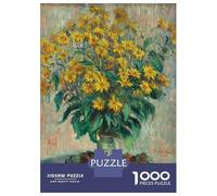Puzzle De 1000 Pièces pour Adolescents Jerusalem Artichoke Flower Puzzle Jeux De Famille Une Œuvre d'art Cadeaux d'anniversaire Et De Noël Uniques 70x50cm/1000pcs