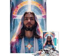Puzzle de 1000 pièces pour Adolescents Jésus rayonnement Divin Idéal pour Un Anniversaire ou Noël Jeu Impossible à Commencer par 14 Ans 50x75cm