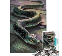 Puzzle de 1000 pièces pour Adolescents Jeu de réflexion vectoriel en Forme de Serpent Jeu Stimulant Jouet idéal pour s'amuser en Famille (Taille 75x50cm)