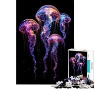 Puzzle de 1000 pièces pour Adolescents Jeu éducatif sur Le thème des Quatre méduses pour Les Anniversaires et Les Moments de Plaisir en Famille (Dimensions 38x26cm)