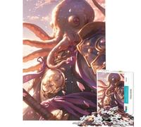 Puzzle de 1000 pièces pour Adolescents Jeu Familial sur Le thème des pieuvres et des samouraïs Jouet éducatif pour Un échange de Cadeaux de Noël Secret Convient aux Couples (38x52cm)