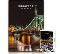 Puzzle de 1000 pièces pour Adolescents, Jeu intellectuel Budapest Toy, décoration idéale, idées Cadeaux, Dimensions 50x75cm
