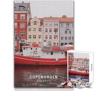 Puzzle de 1000 pièces pour Adolescents, Jeu intellectuel Copenhagen Toy, idéal pour la décoration et Les Cadeaux Dimensions 50x75cm