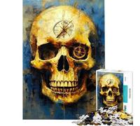 Puzzle de 1000 pièces pour Adolescents Jigsaw Dada Skull One Jeu Manuel Difficile idéal pour stimuler Le Cerveau (75x50cm)