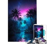 Puzzle de 1000 pièces pour Adolescents Jigsaw Island Sunset Serenade Défi éducatif Défi Difficile Jeux Amusants Convient aux Personnes de 14 Ans et Plus (38x26cm)